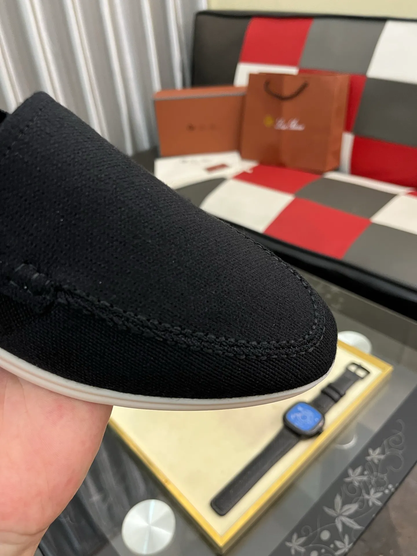 Men's men's shoes💰420⌚️⌚️Loro*Piana pure original 2025 soft and comfortable LP deerskin flat-soled casual star's same style slip-on Loaf men's shoes, size: 38-446️⃣colors available